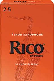 Rico Tenor Saxophone Reeds #2.5 Box of 10 Reeds